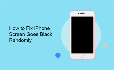 What causes an iPhone to go black?